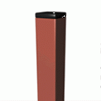 Столб металлический 60*60*2 для штакетника произвольной длины, цвет по шкале RAL