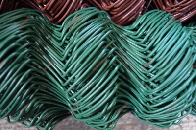 Сетка рабица с пвх покрытием 1,5х10м 50х50мм Цвет зеленый